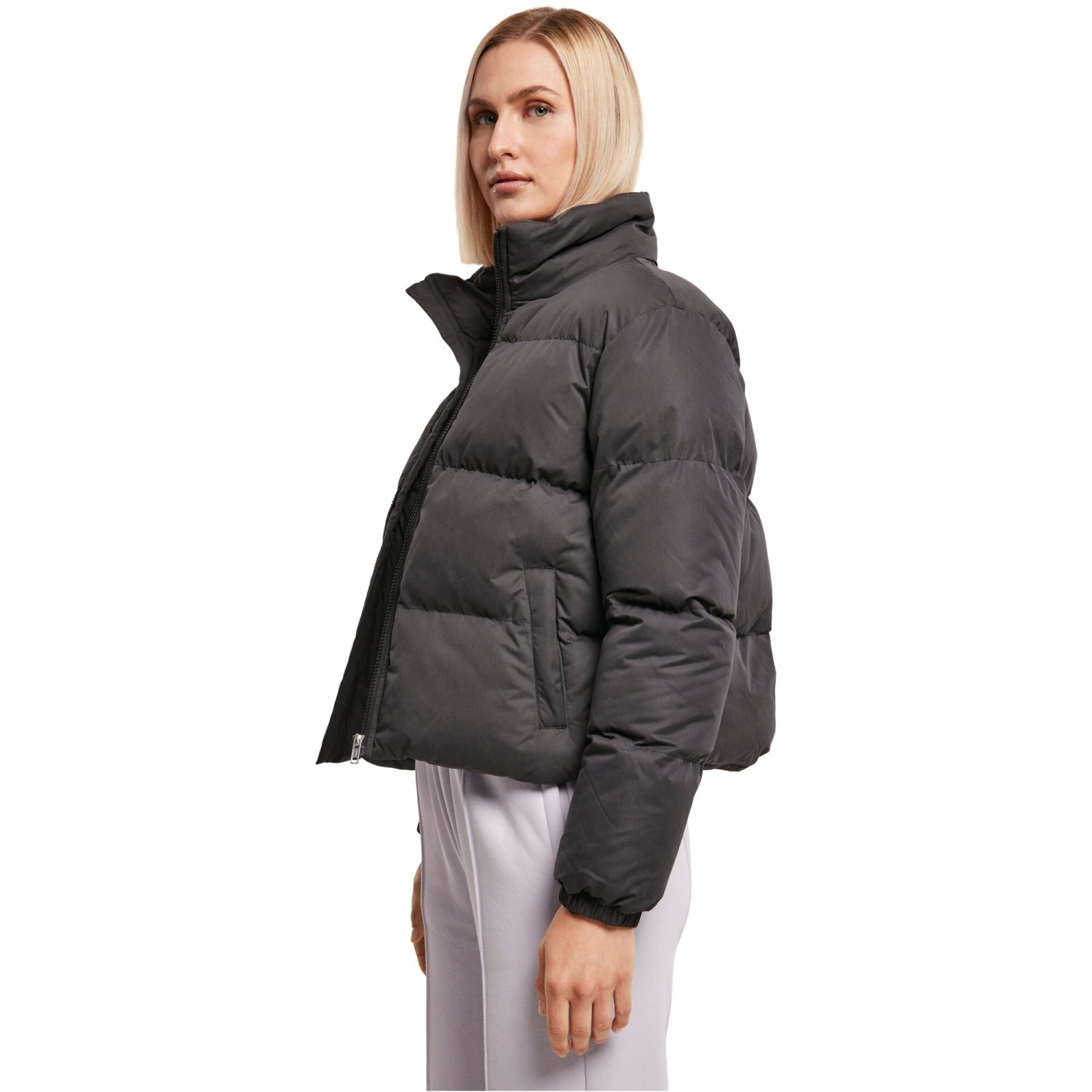 Urban Classics Ladies - Short Puffer Winterjacket black