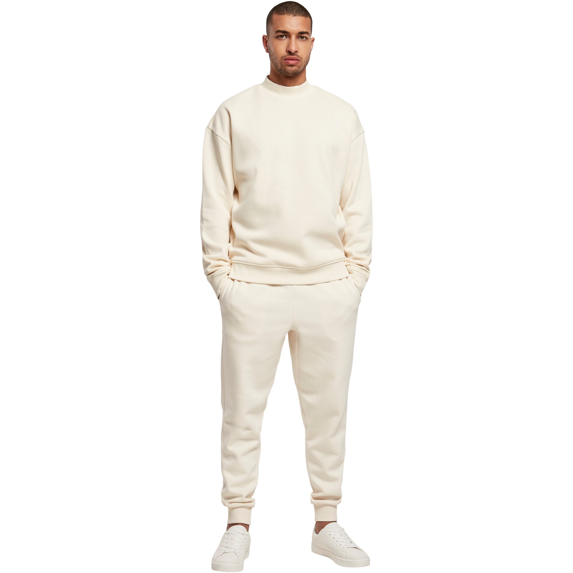 Urban Classics - MOCK NECK Oversized Pullover sand