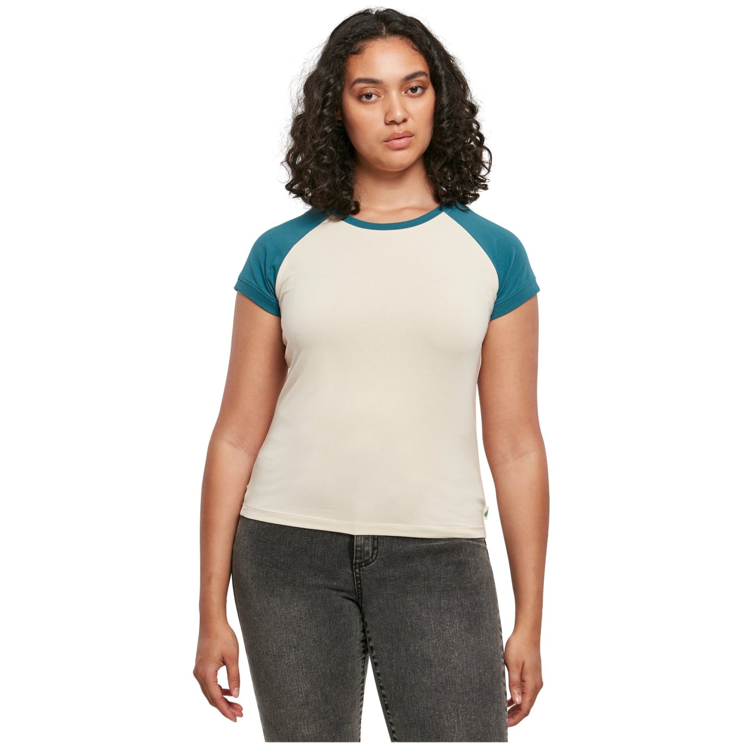 Urban Classics Ladies - Organic Stretch Retro Baseball Shirt