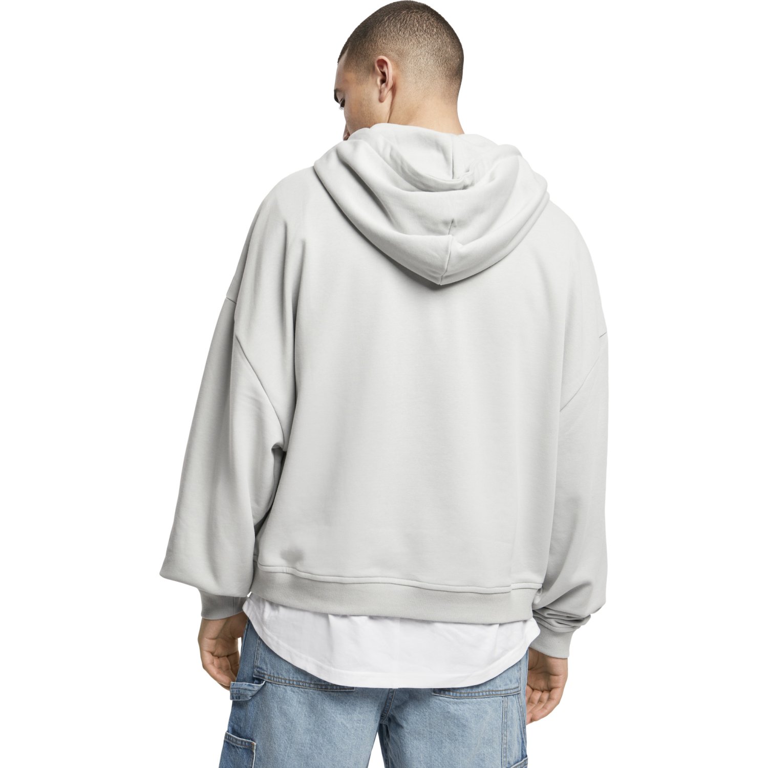 Urban Classics - Short Oversized 80's Hoody gris