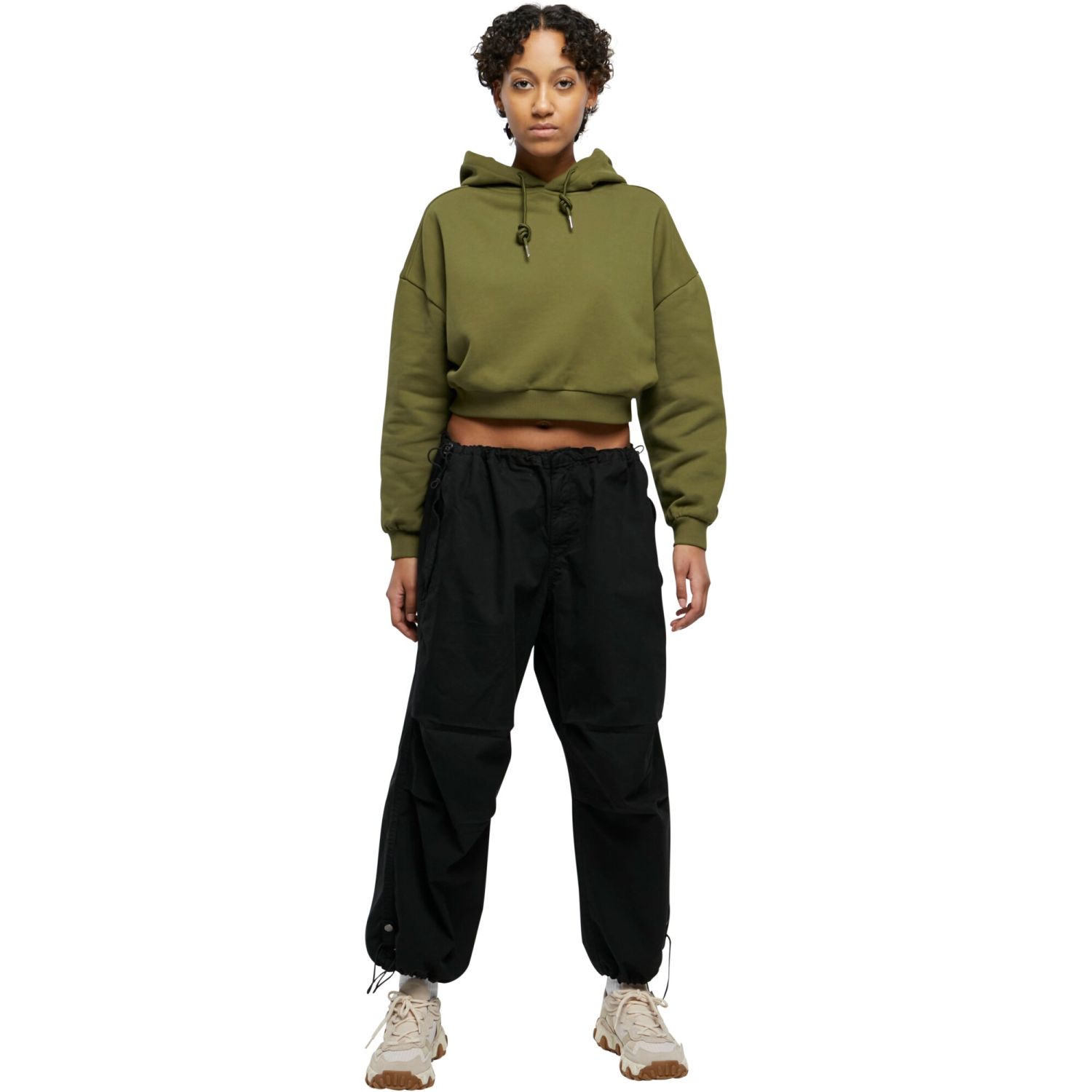 Urban Classics Ladies - Oversized Heavy Hoody olive