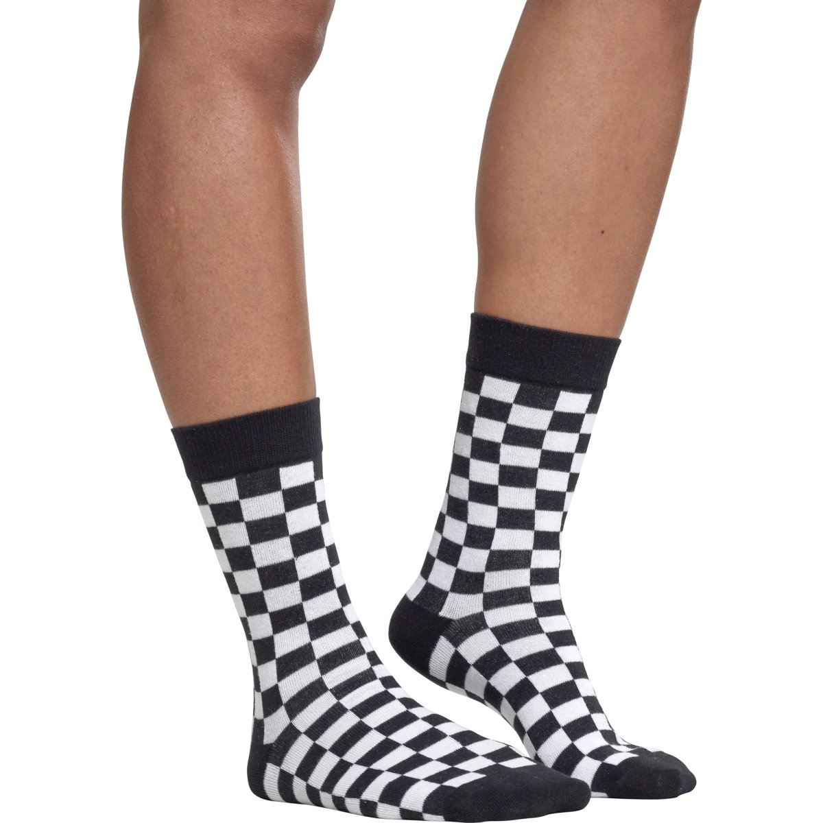 Urban Classics - CHECKER Unisex Chaussettes 2-pack noir