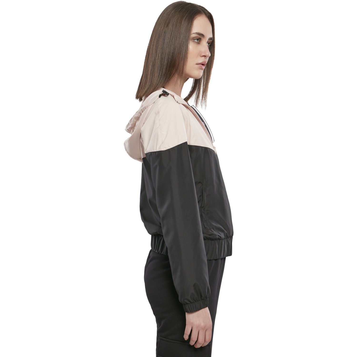 Urban Classics Ladies - Windbreaker Vest pink / noir