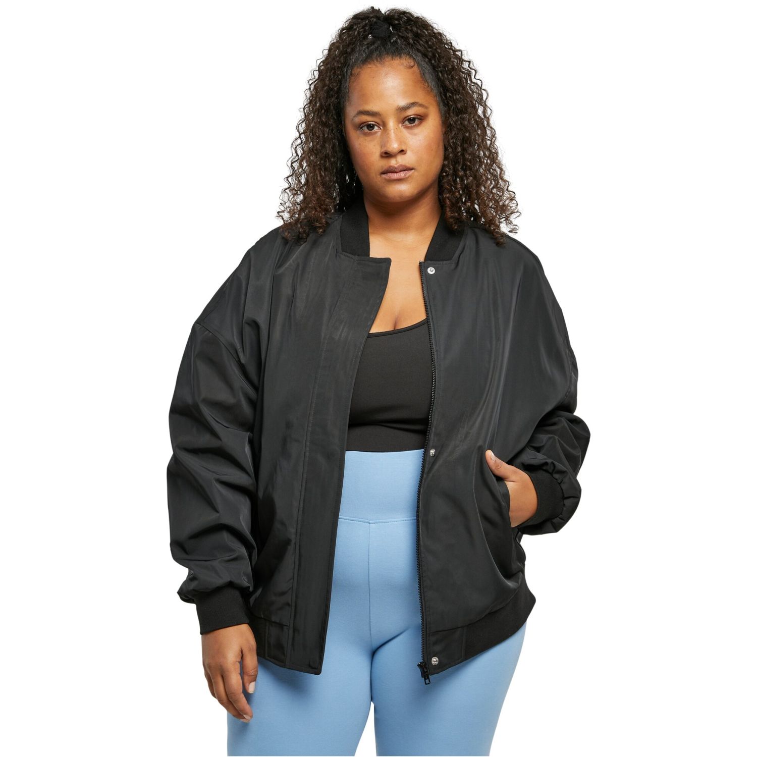 Urban Classics Ladies - Oversized Light Bomber Veste noir
