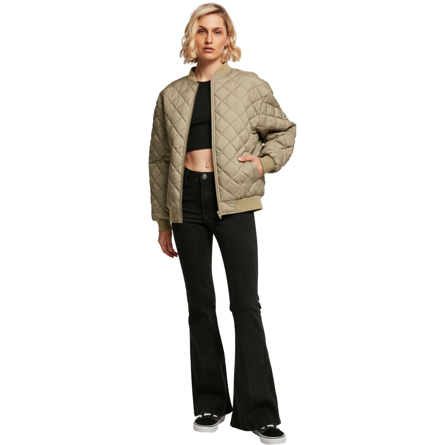 Urban Classics Femme - Oversized Quilted BLOUSON