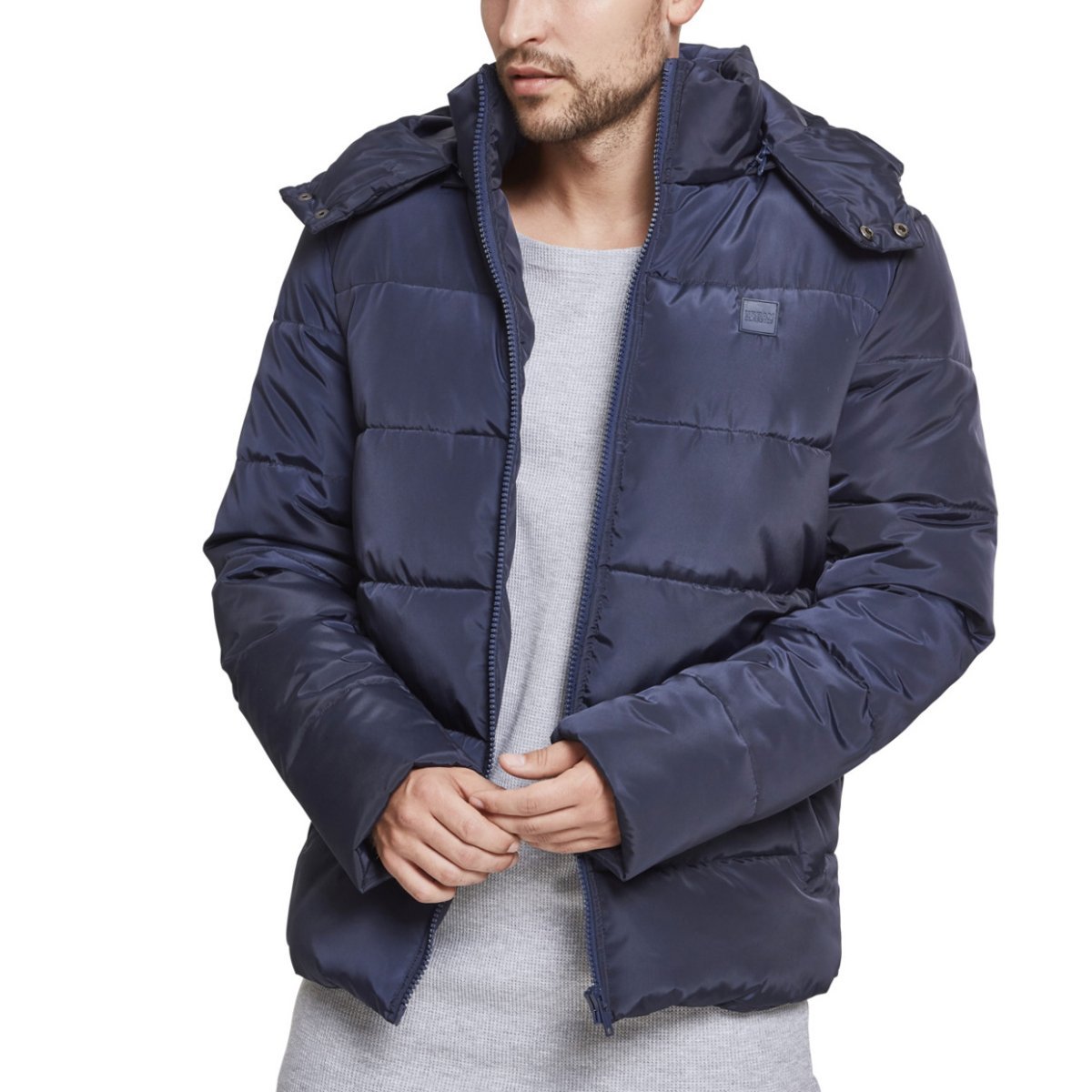Urban Classics - HOODED PUFFER Winter Jacket lined