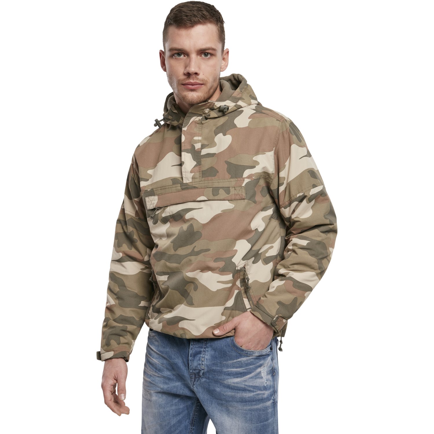Brandit Pull-Over Outdoor Army Windbreaker Jacket light wood