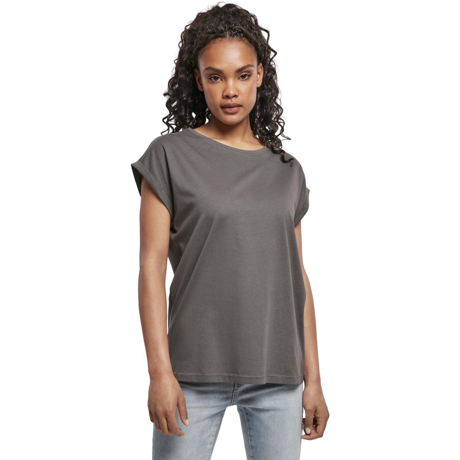 Urban Classics Ladies - EXTENDED SHOULDER Loose Shirt Top