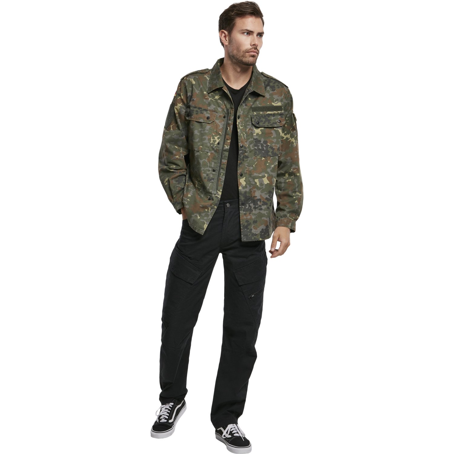 Brandit - ADVEN Slim-Fit Cargo Trousers black