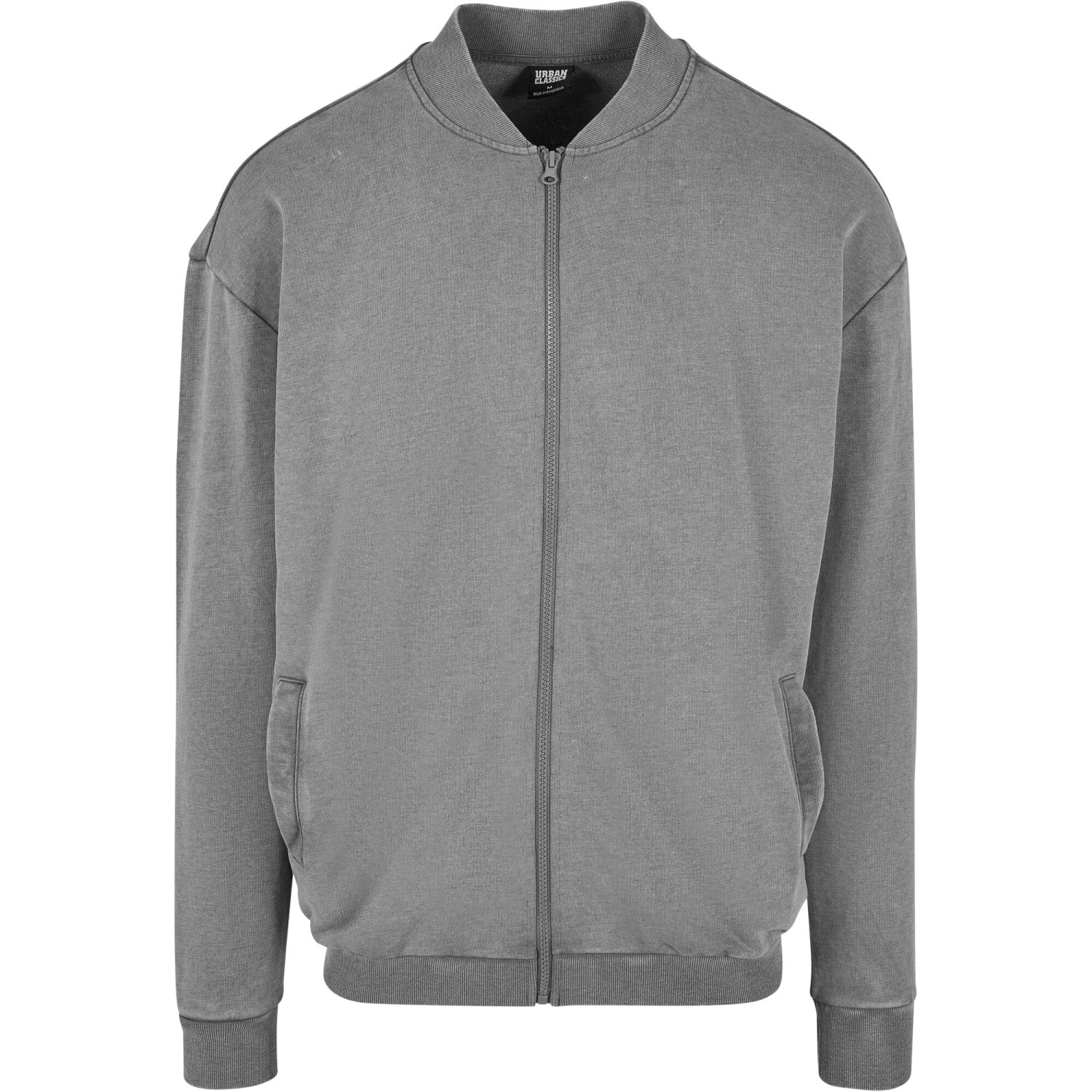 Urban Classics - Washed Sweat Bomber Verste charcoal