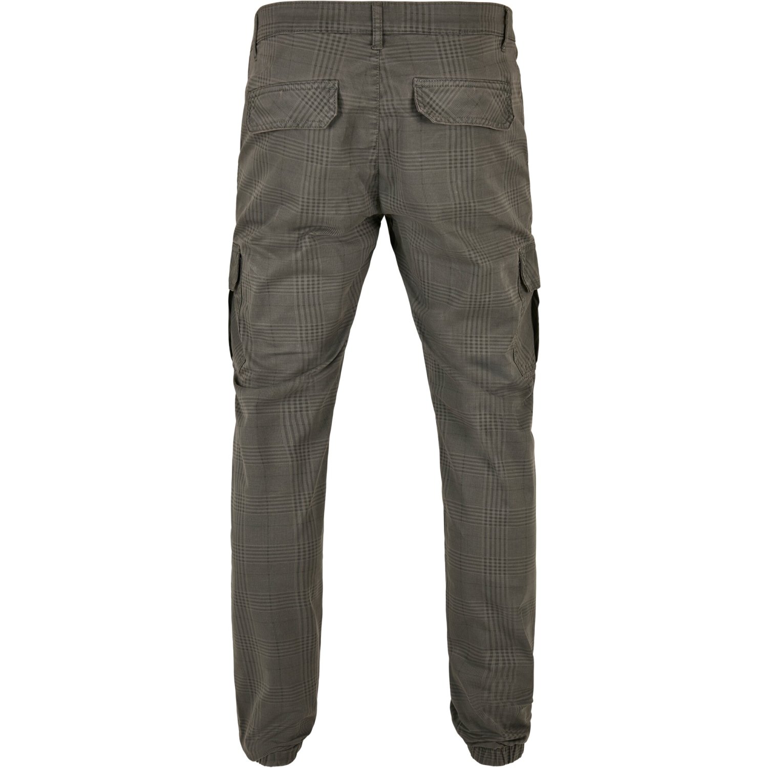 Urban Classics - Glencheck Cargo Jog Pantalon gris