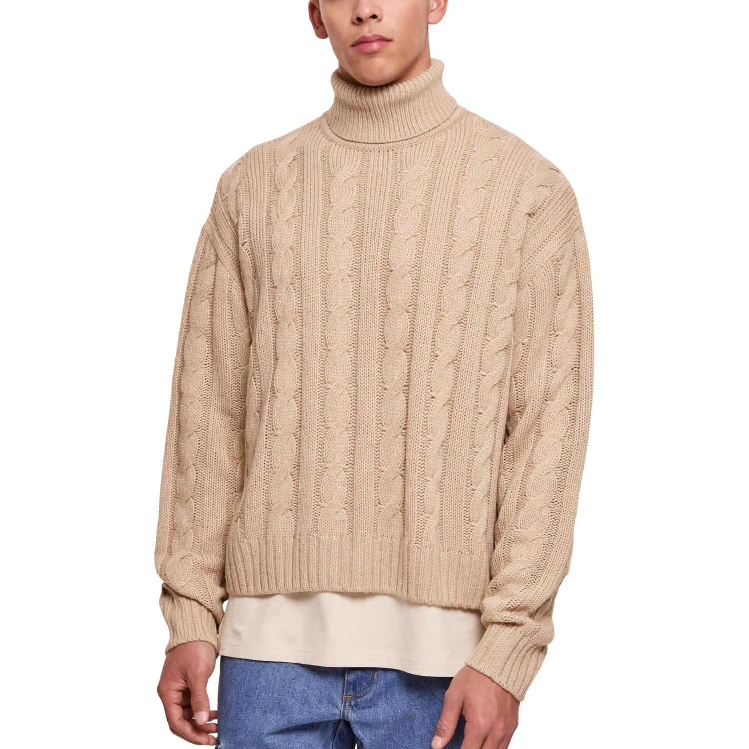 Urban Classics - Boxy Roll Neck Oversized Sweater