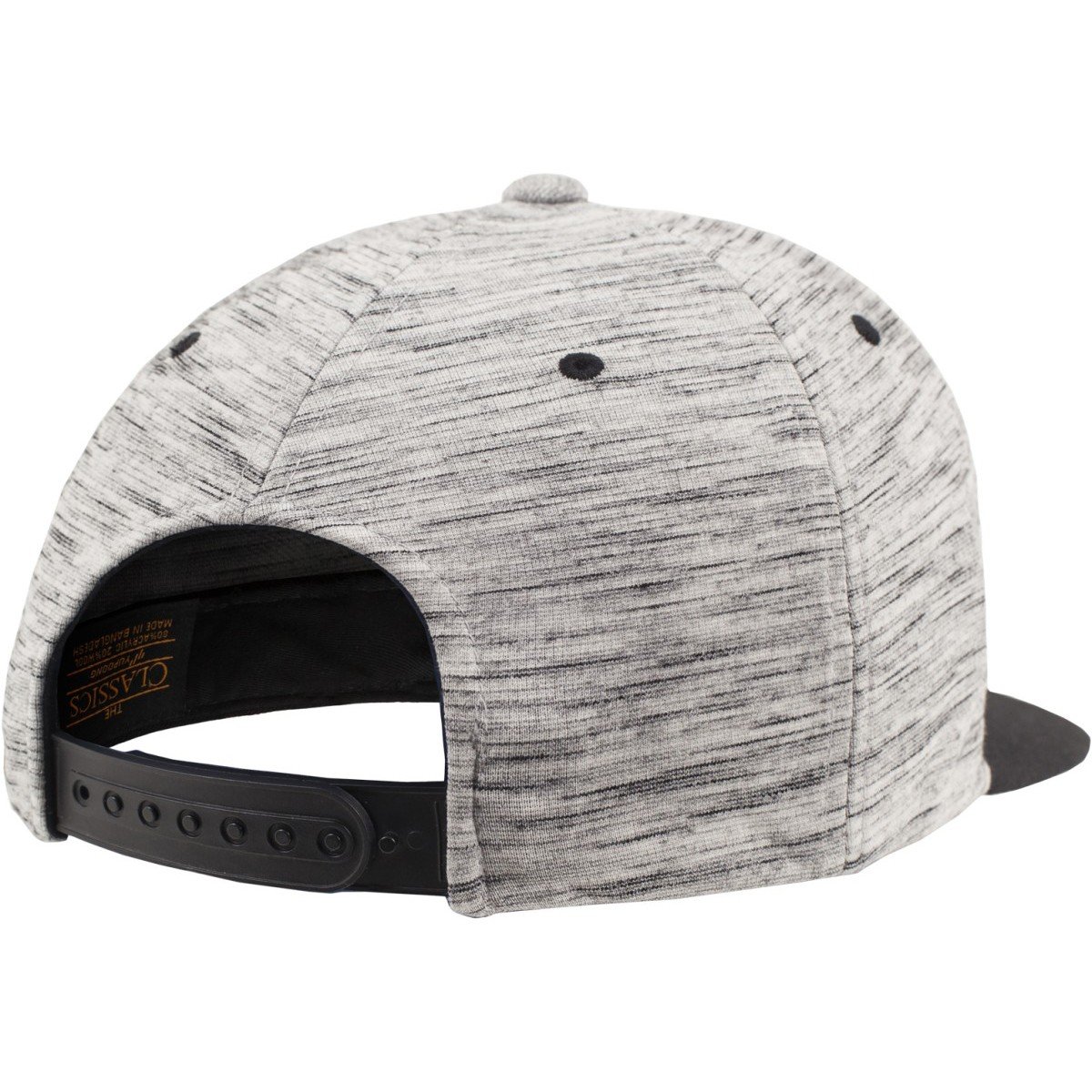 Flexfit STRIPES MELANGE Snapback Cap - noir / gris