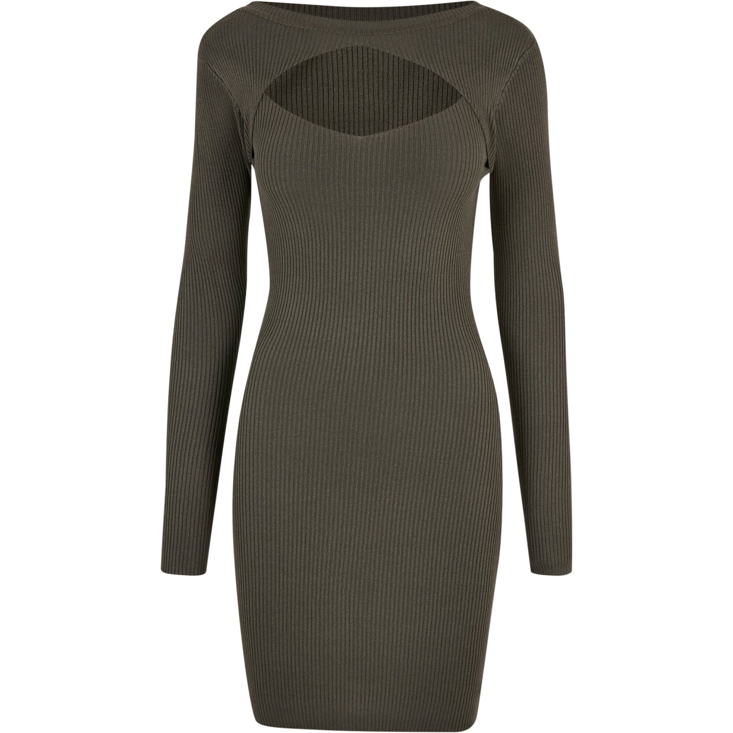 Urban Classics Ladies - CUT OUT Dress olive