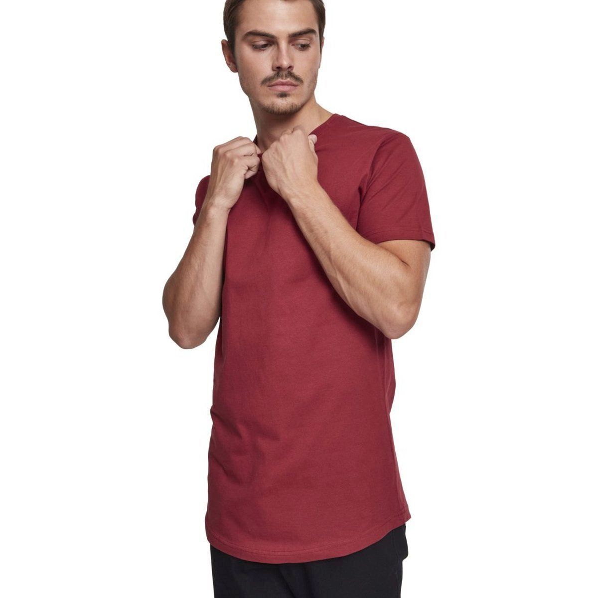 Urban Classics - SHAPED Long Tee burgundy