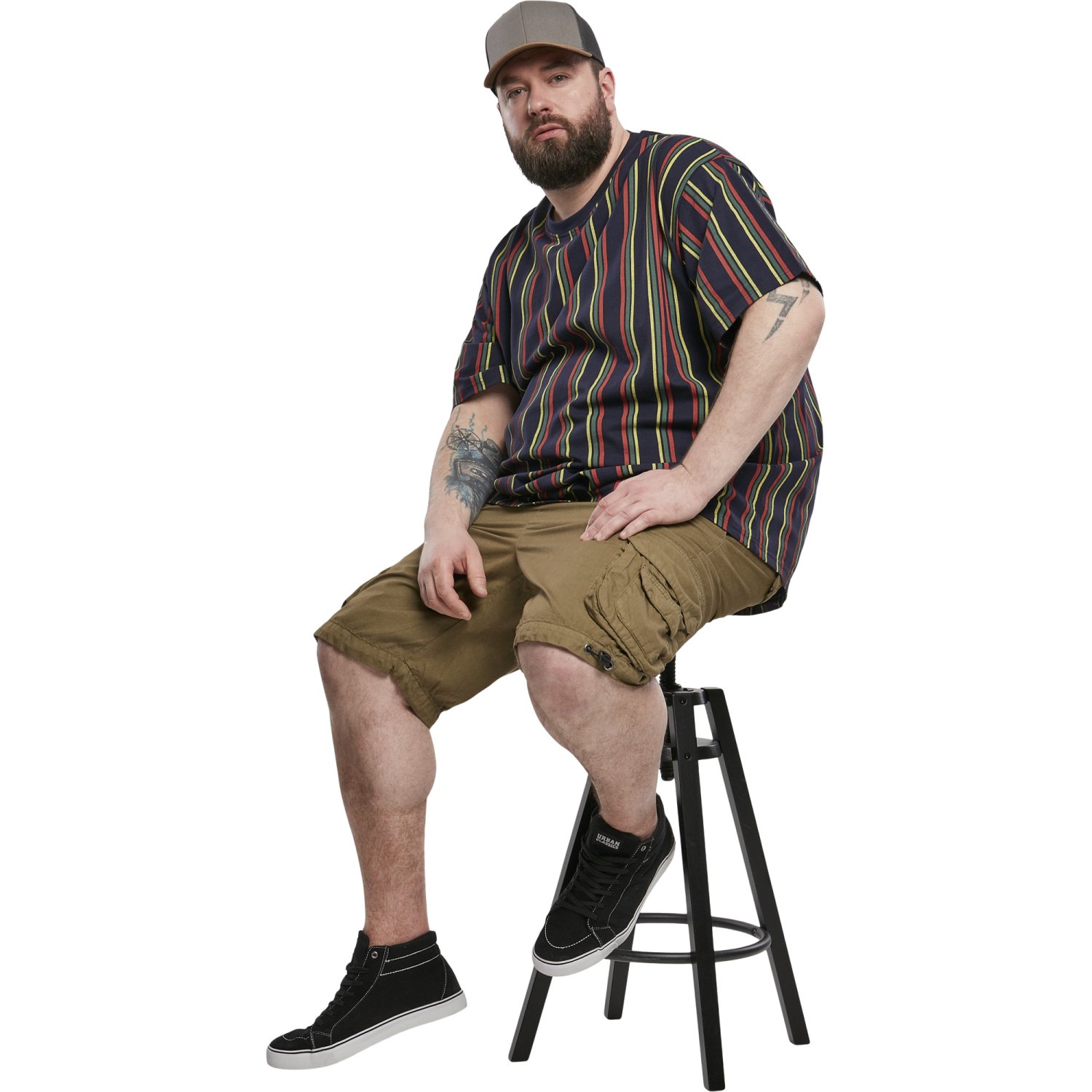 Urban Classics - Oversized Retro Stripe Shirt