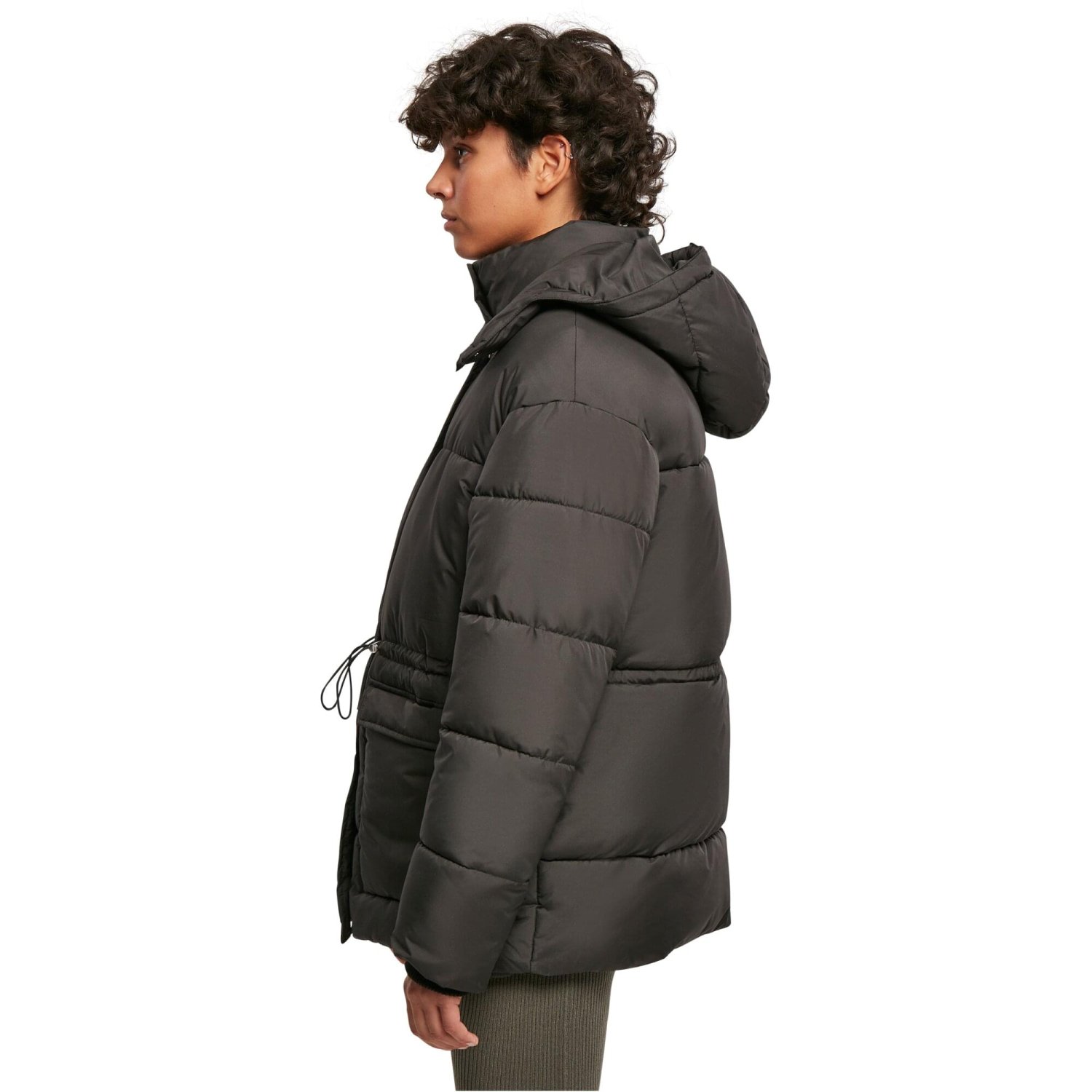 Urban Classics Ladies - Waisted Puffer Winter Jacket