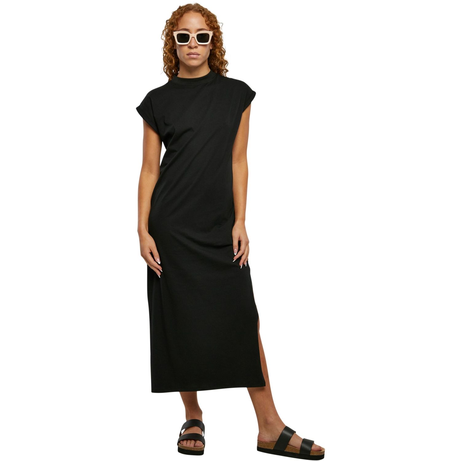 Urban Classics Ladies - Long Extended Shoulder Dress