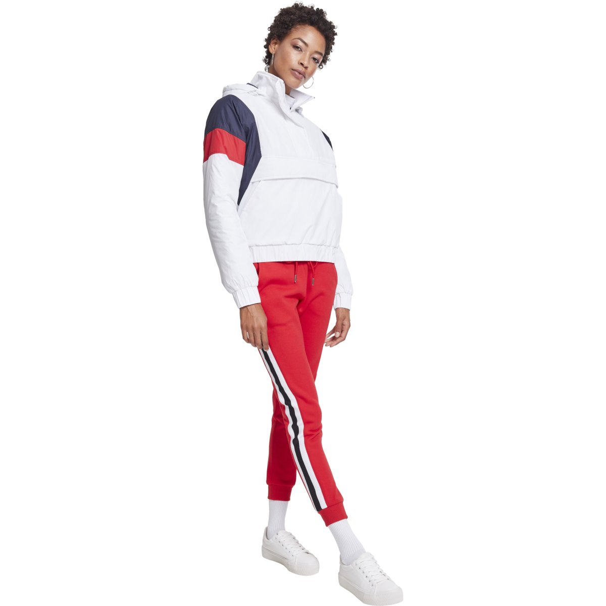 Urban Classics Ladies - Padded PULL OVER Jacket white