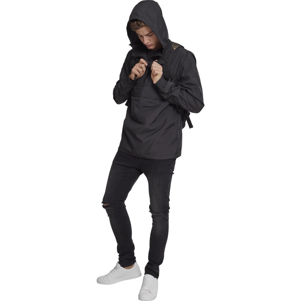 Urban Classics - BASIC Pull-Over Windbreaker Jacket black