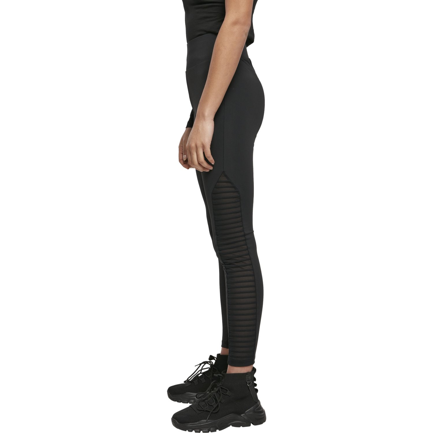 Urban Classics Ladies - Highwaist Biker TECH MESH Leggings