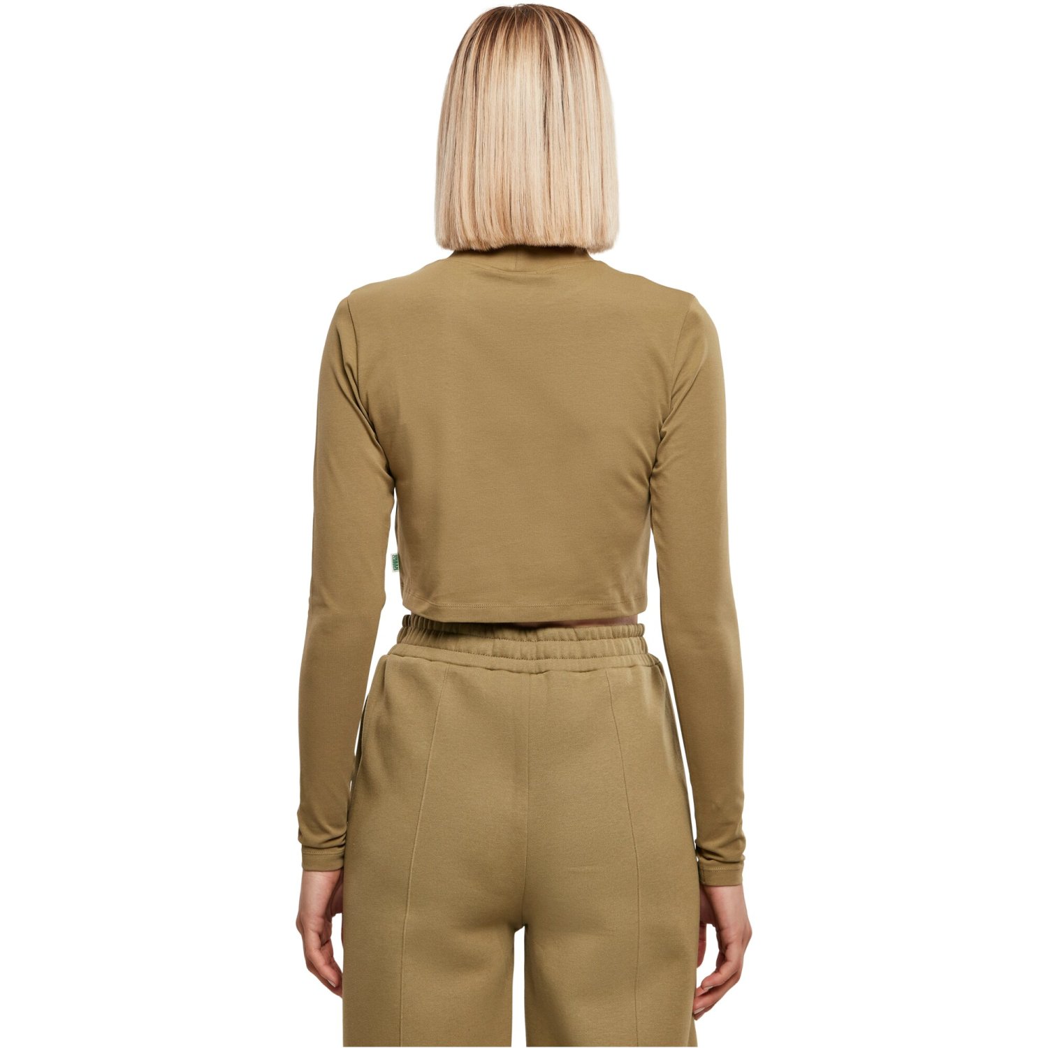 Urban Classics Ladies - Organic Crop Turtleneck Longsleeve