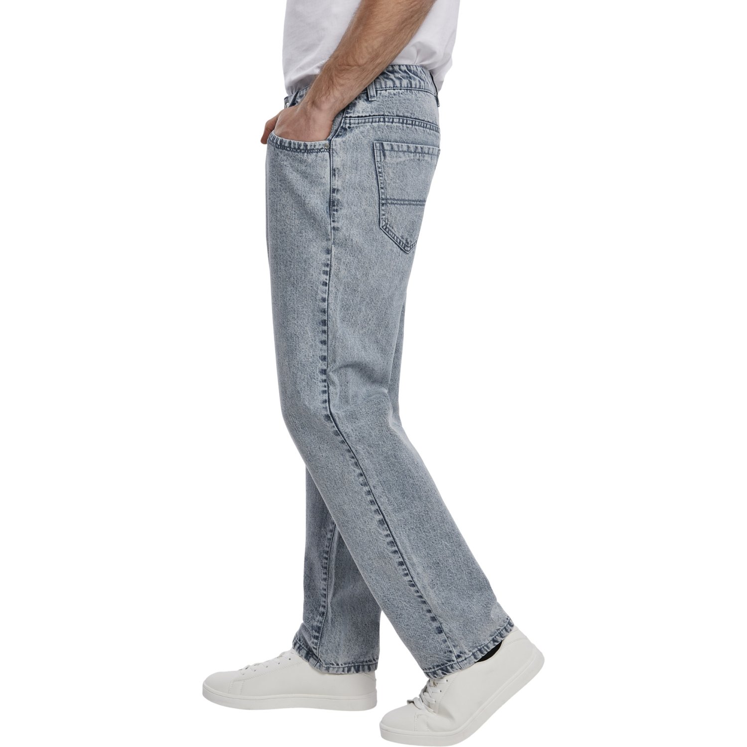 Urban Classics - Loose Baggy Hip Hop Denim Jeans acid wash