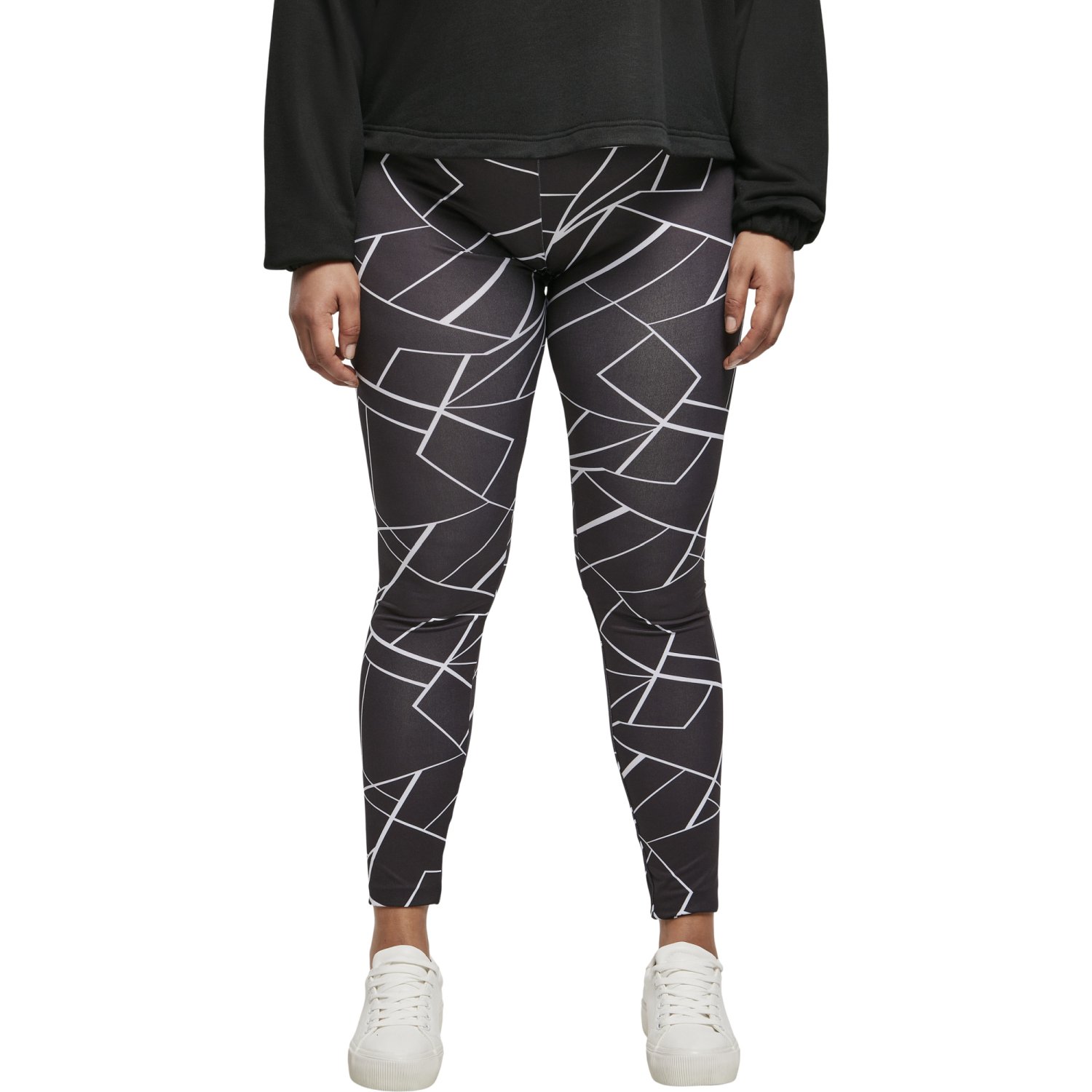 Urban Classics Ladies - All-Over-Pring Leggings geometric