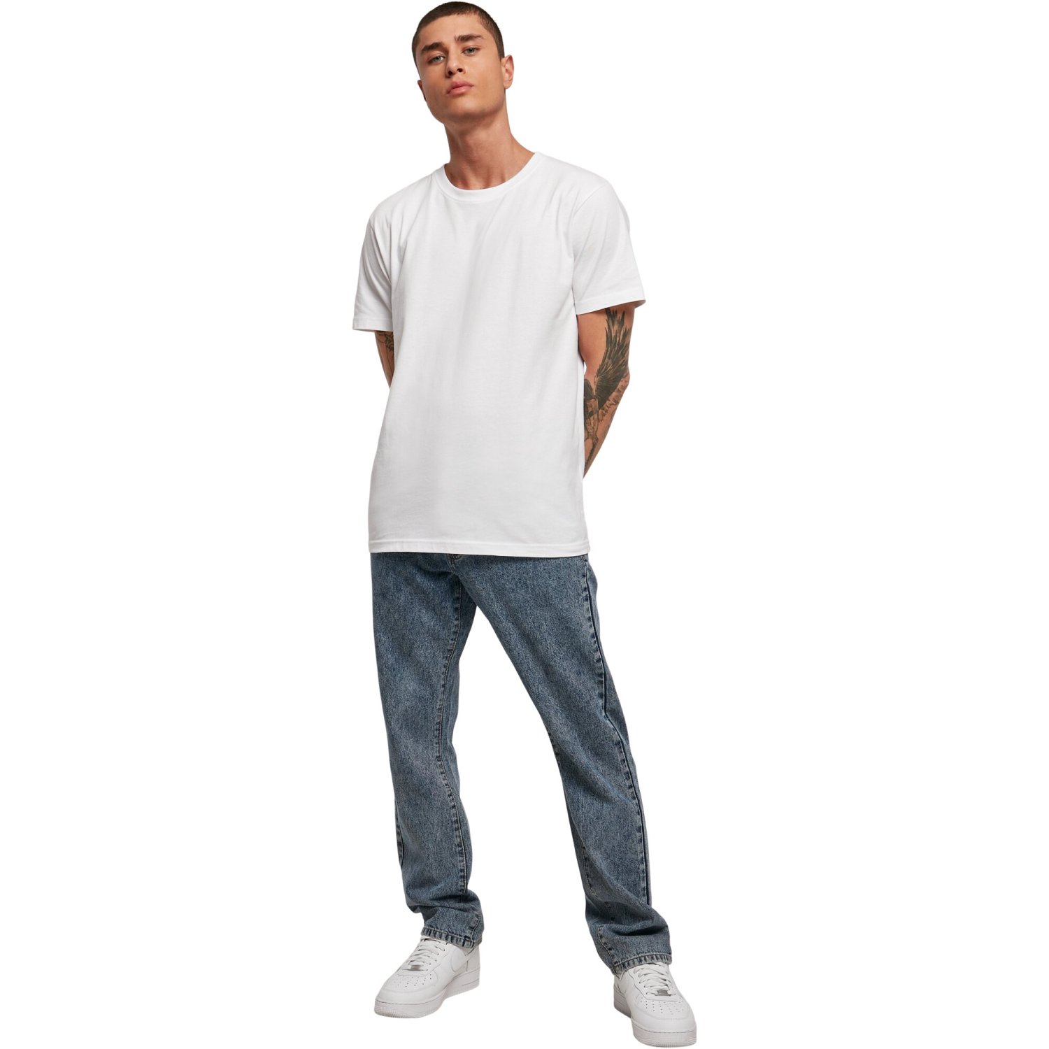 Urban Classics - Organic Straight Leg Denim Jeans acid wash