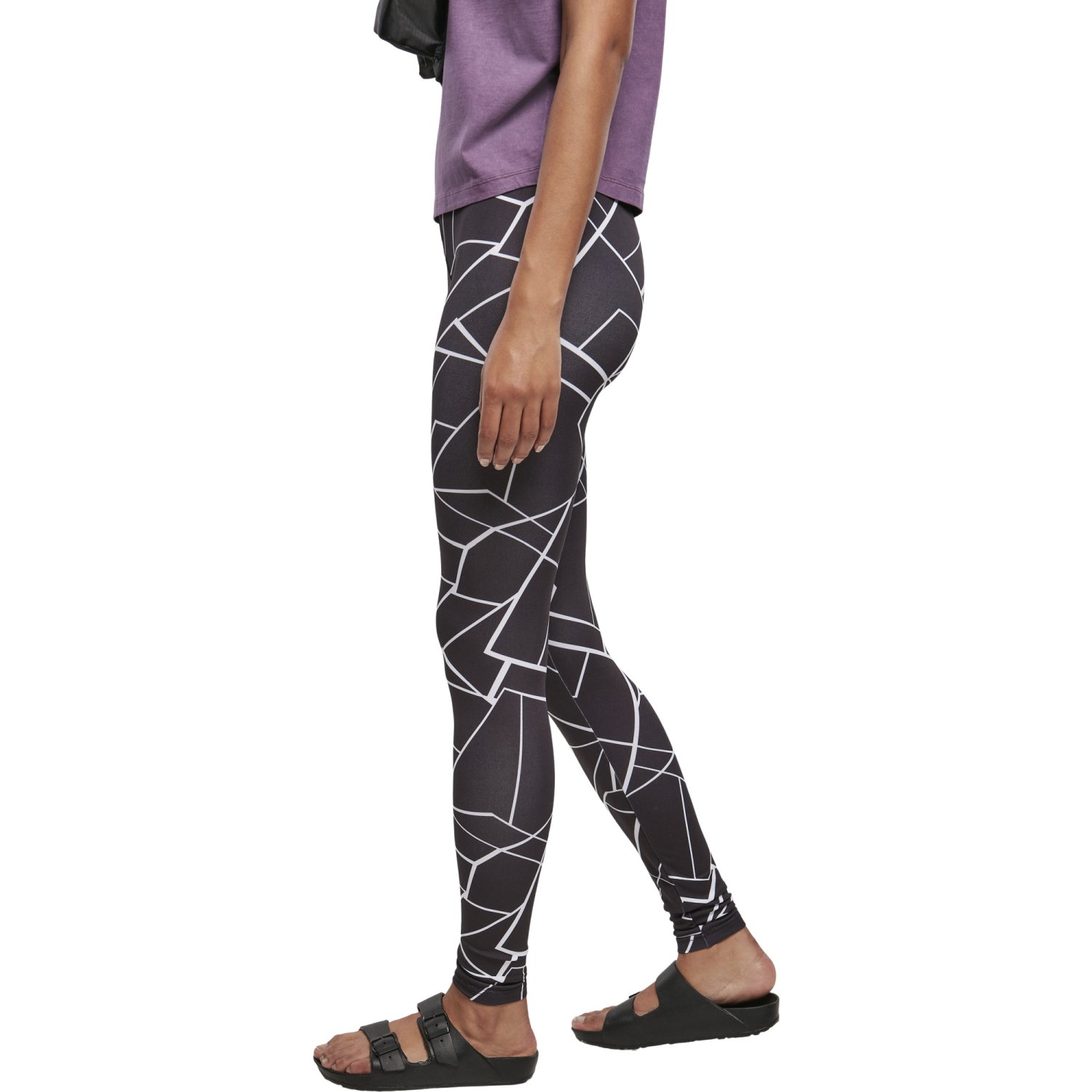 Urban Classics Ladies - All-Over-Pring Leggings geometric