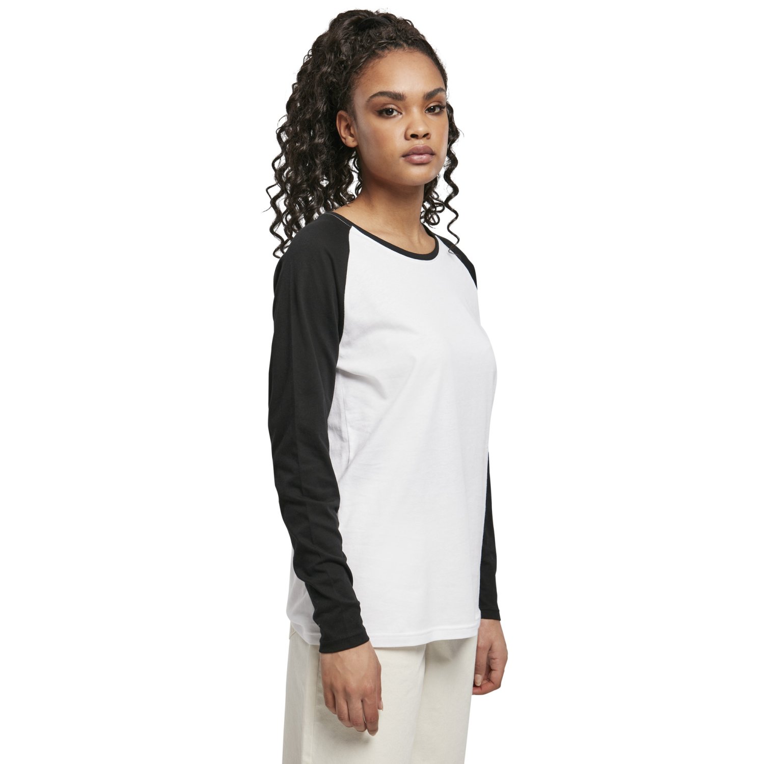 Urban Classics Ladies - RAGLAN Longsleeve charcoal