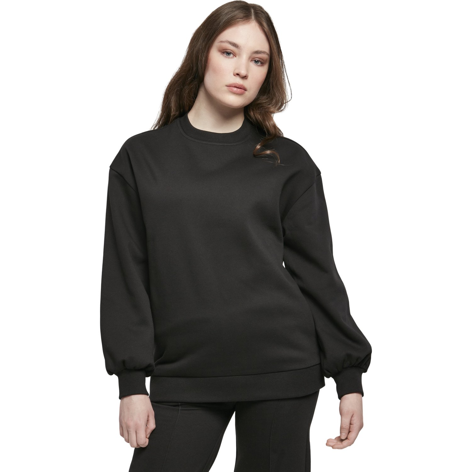Urban Classics Ladies - ORGANIC Oversized Pullover noir