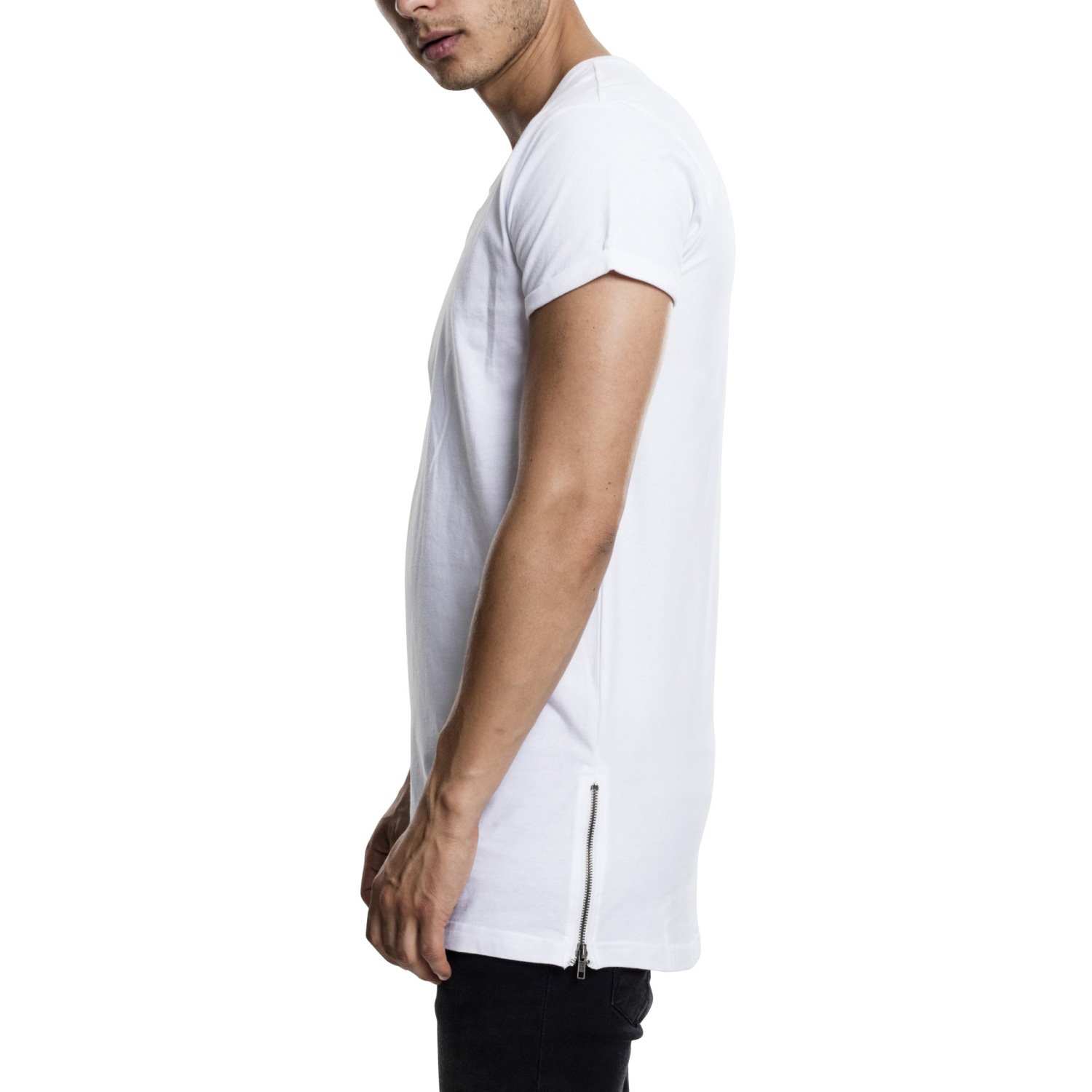 Urban Classics - ZIPPED SHAPED Long Tee Shirt