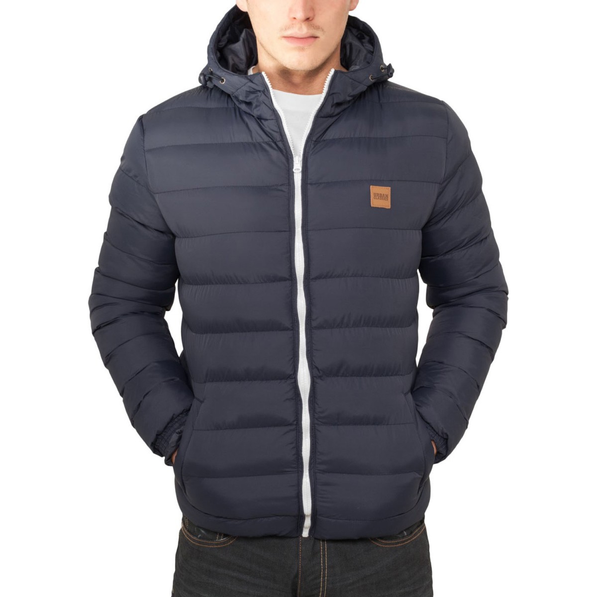Urban Classics - BASIC BUBBLE Winter Jacket navy / white