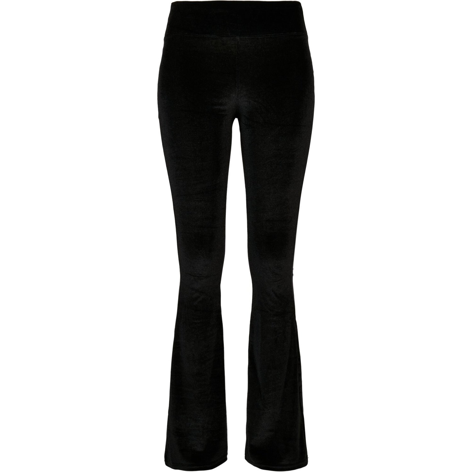 Urban Classics Ladies - High Waist Velvet Boot Cut Leggings