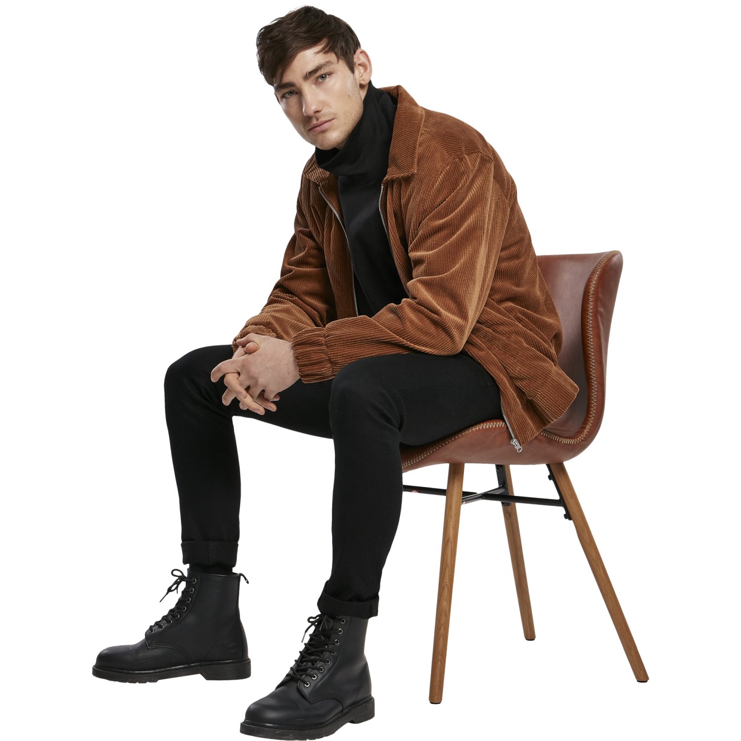 Urban Classics - Boxy Corduroy Jacket brown