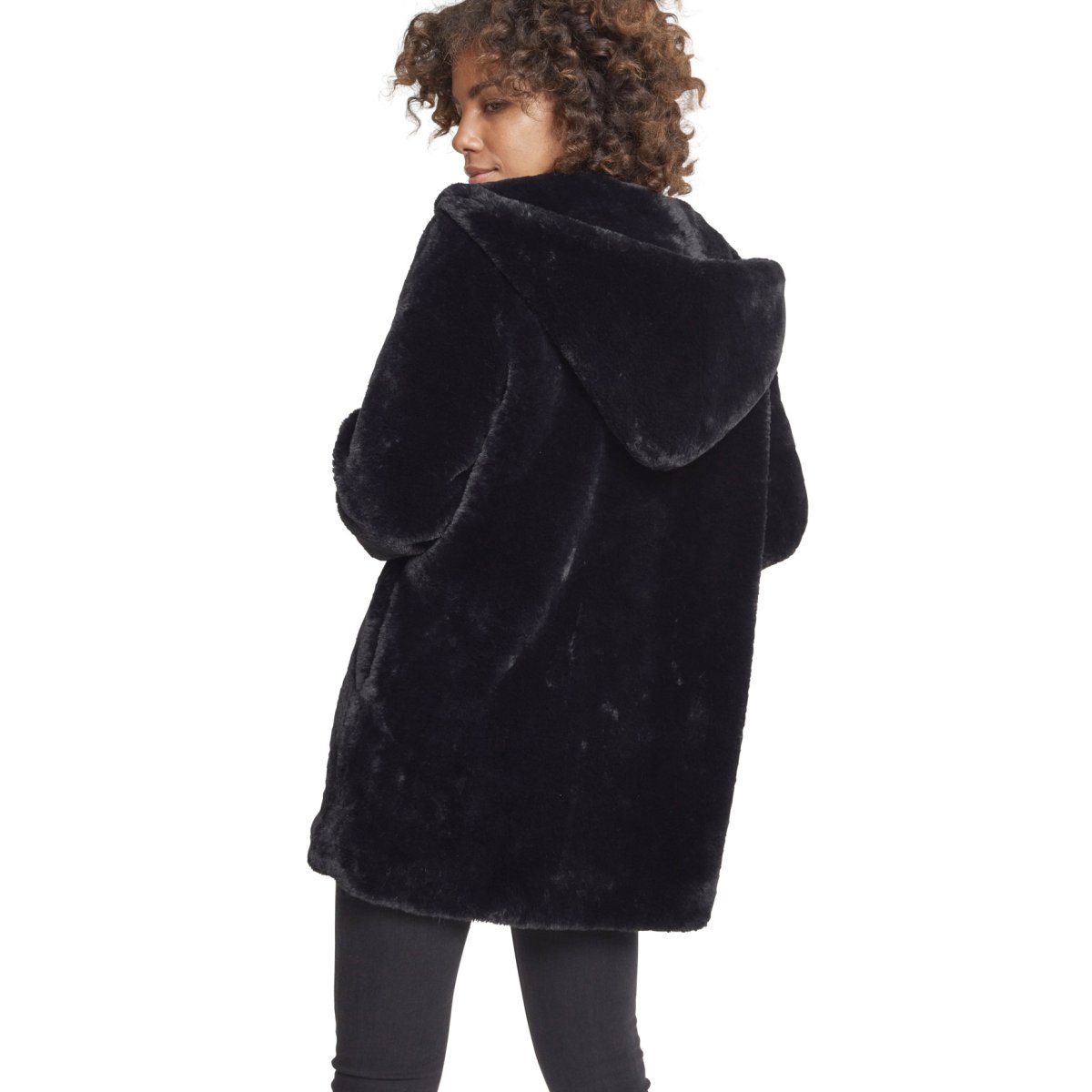 Urban Classics Ladies - Hooded Teddy Winter Mantel
