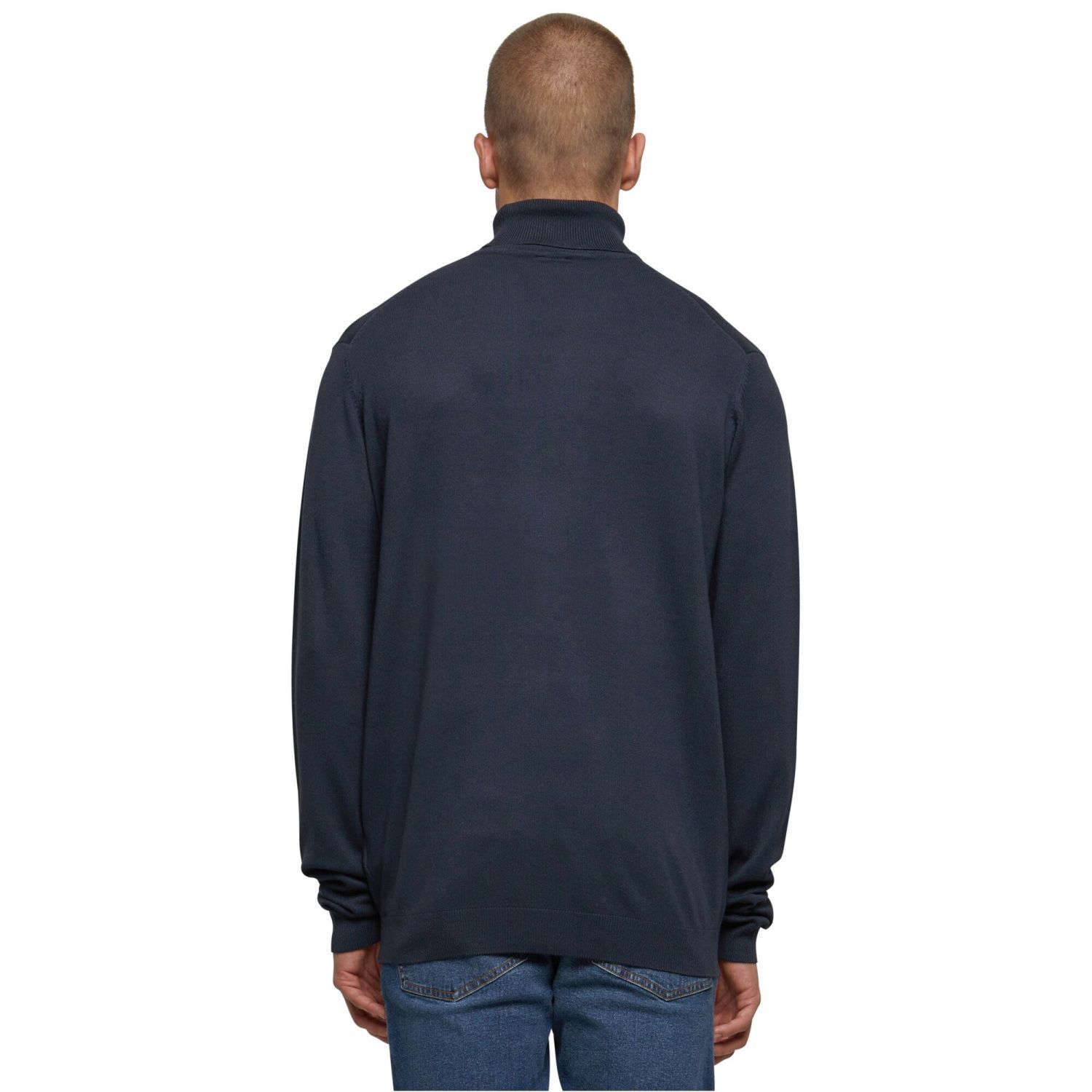 Urban Classics - Knitted Roll Neck Sweater navy
