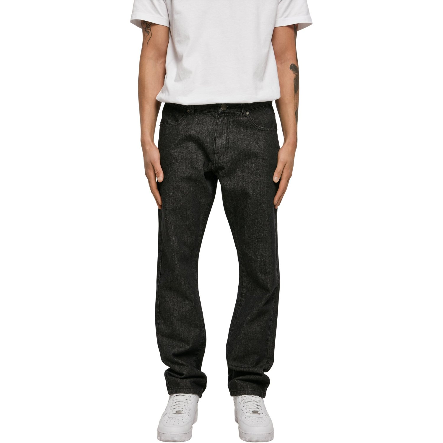 Urban Classics - Organic Straight Leg Denim Jeans black