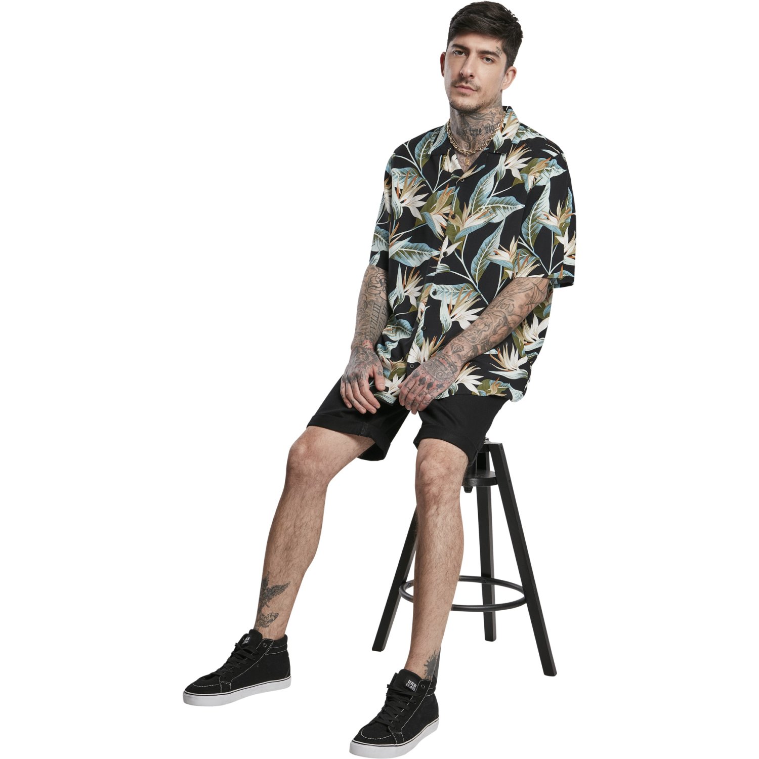 Urban Classics - Blossoms Resort Shirt Hemd