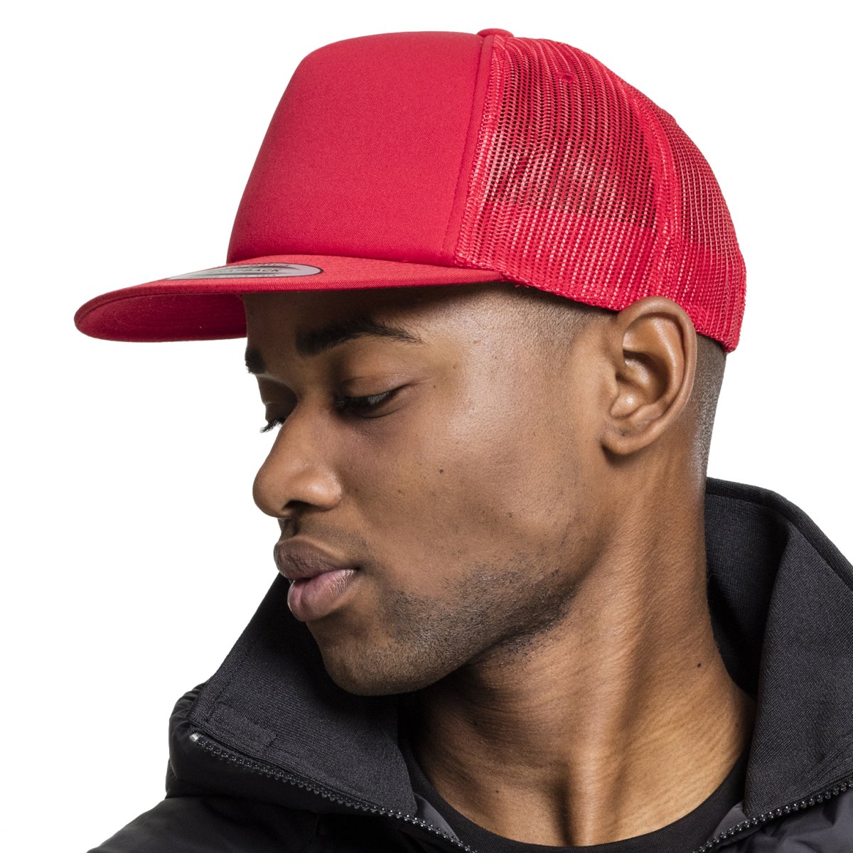 Flexfit FOAM Trucker Snapback Cap - red