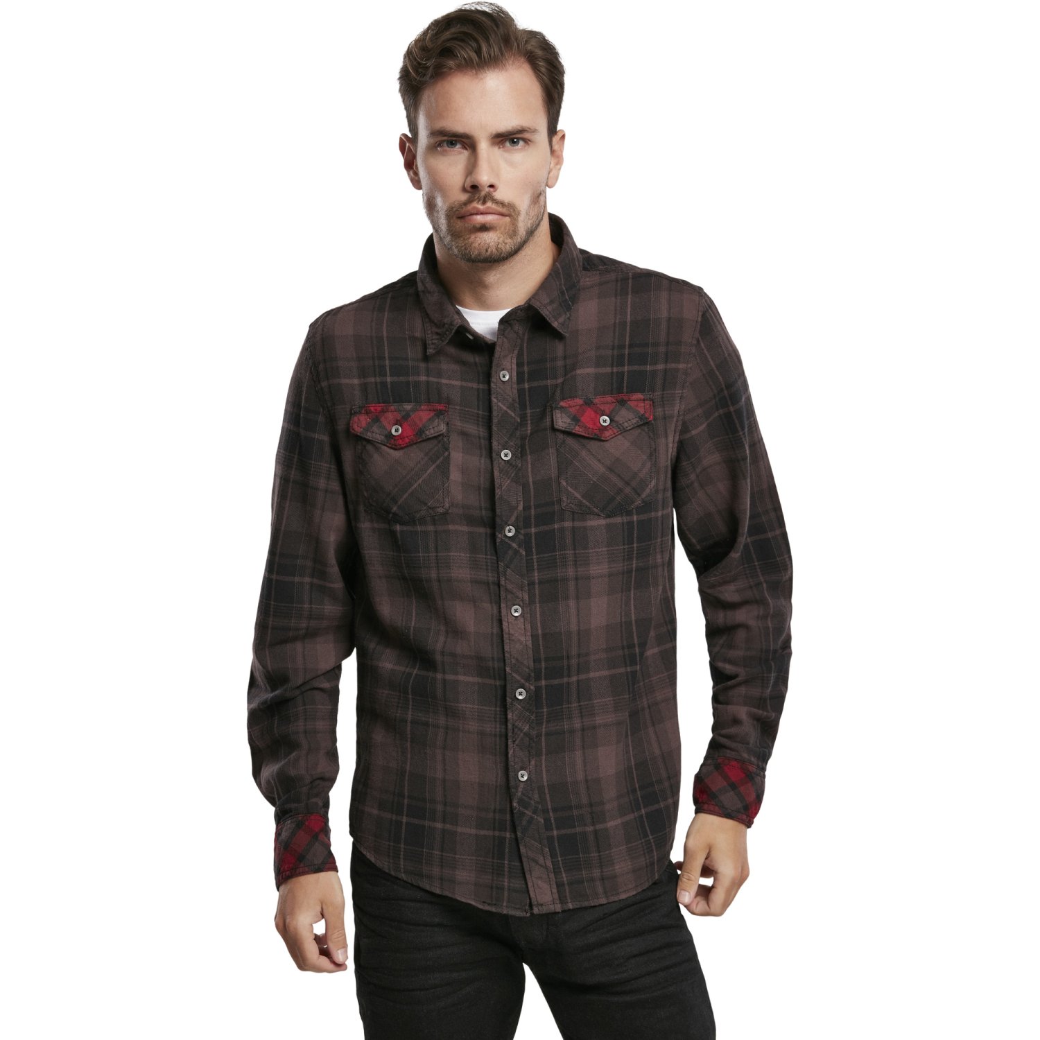 Brandit - Duncan Checked Flanell Shirt brown