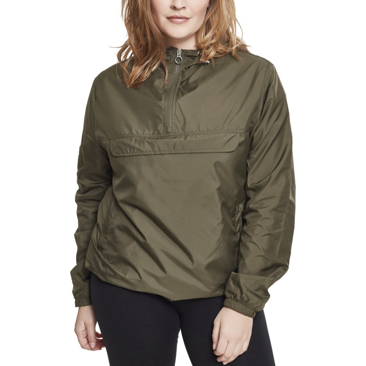 Urban Classics Ladies - PULL OVER Veste olive