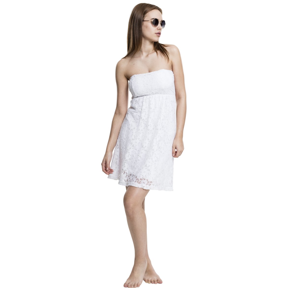 Urban Classics Ladies - LACES Dress white