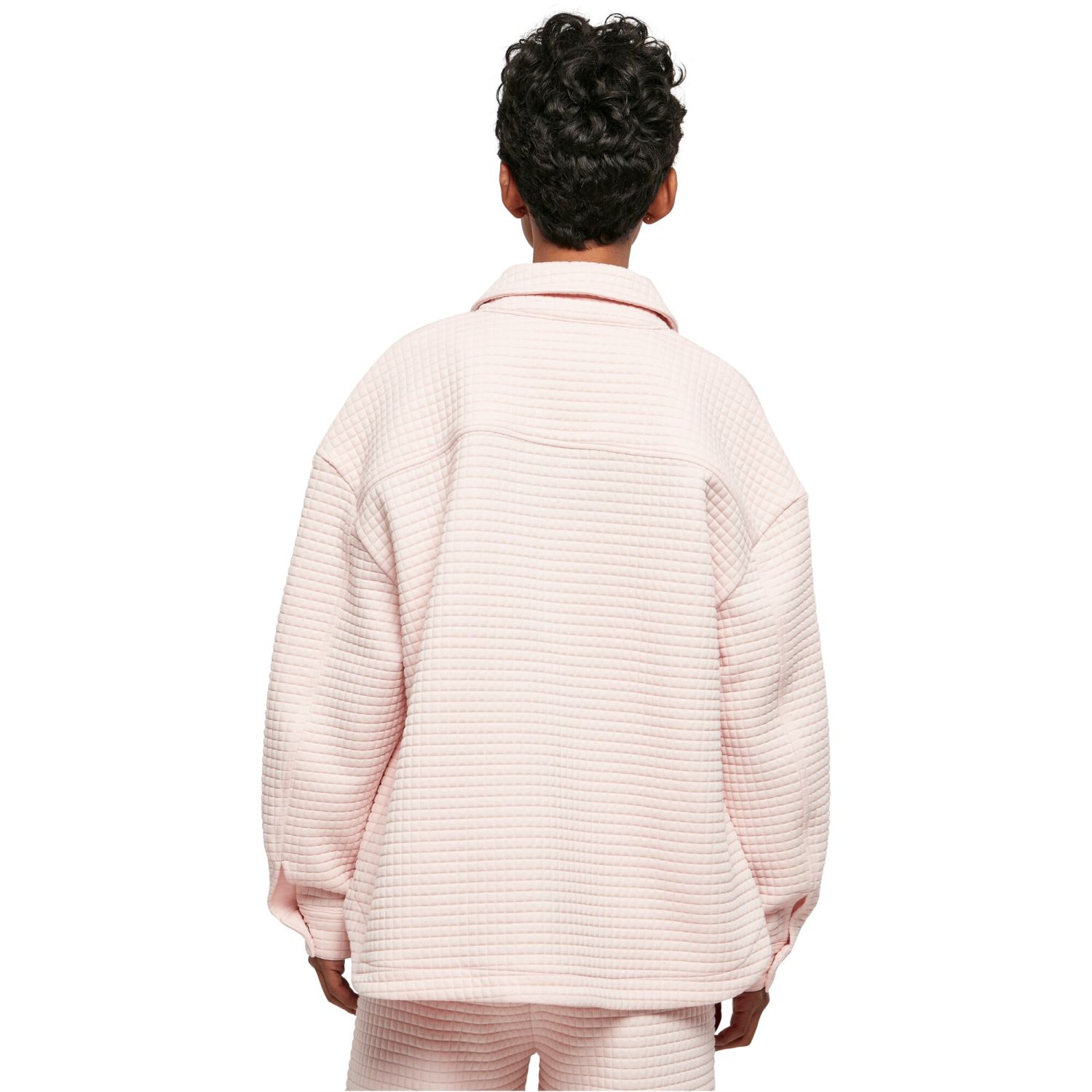 Urban Classics Ladies - Quilted Sweat Overshirt pink
