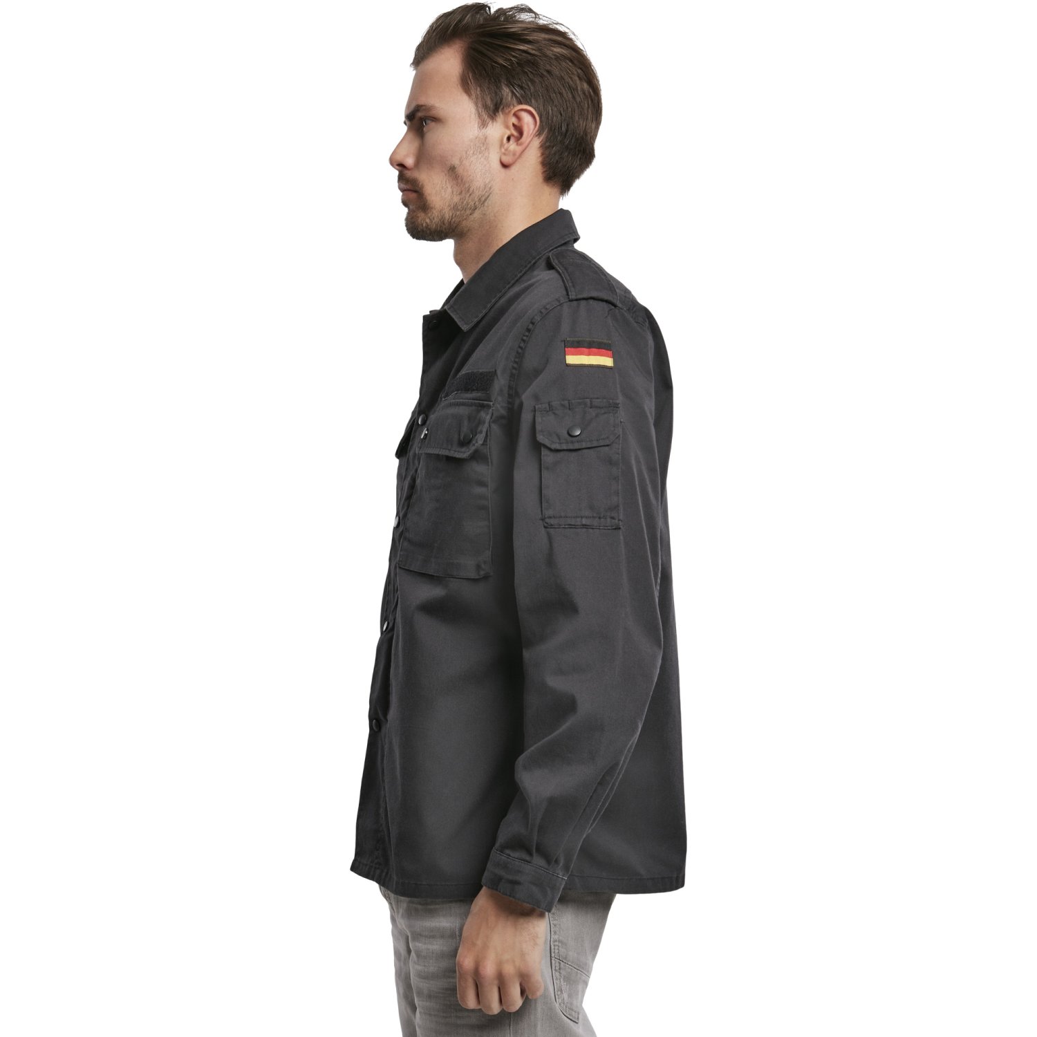Brandit - BW Field Blouse Zip Shirt black