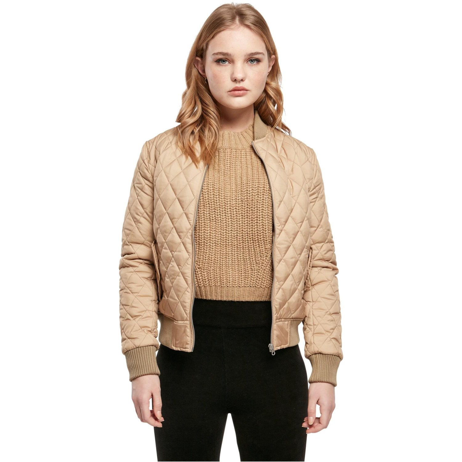 Urban Classics Ladies - DIAMANT BOMBER Nylon Steppjacke