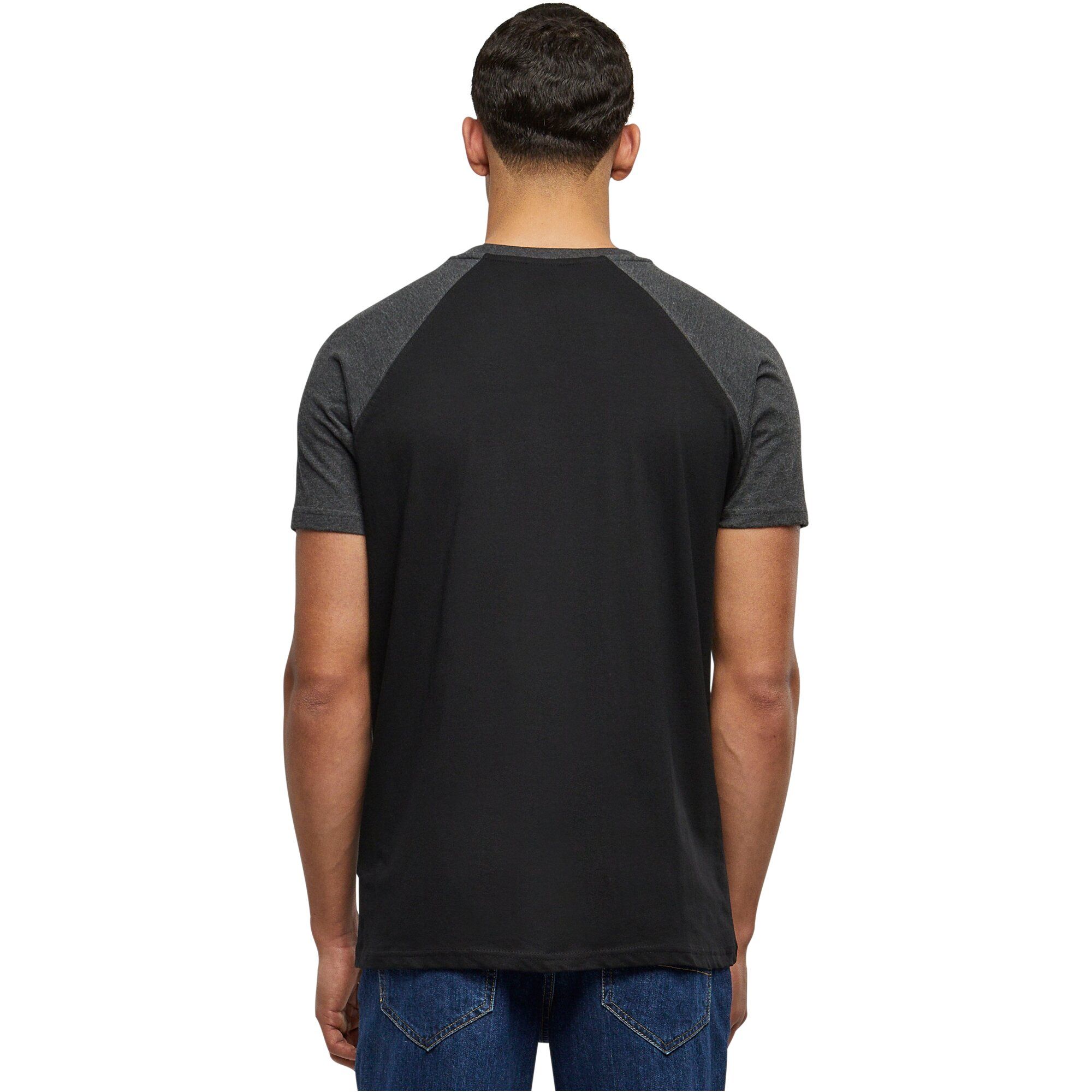 Urban Classics - RAGLAN Contrast T-Shirt noir / charcoal