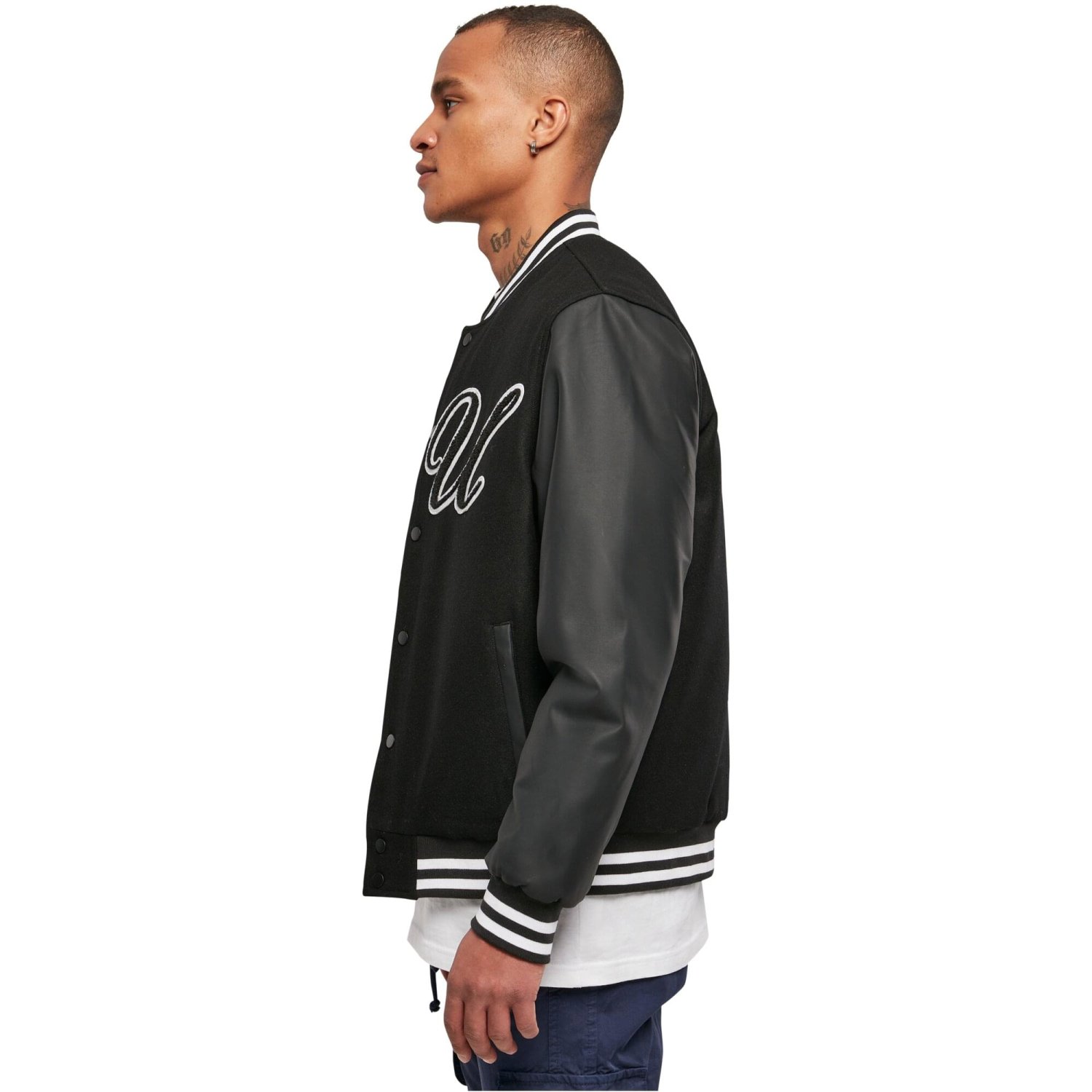 Urban Classics - Patch Oldschool College Jacket black