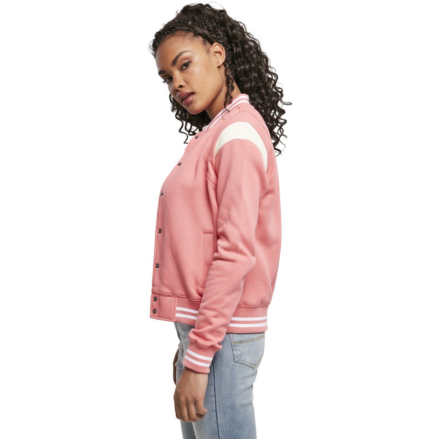 Urban Classics Ladies - INSET College Sweat Jacke